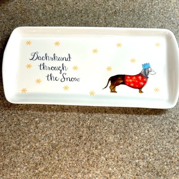 Milly Green British Design ‘Dachshund Through The Snow’ Tray and Matching Mug - Picture 7 of 17